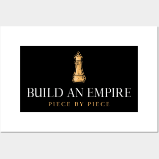 Build An Empire Piece by Piece Motivational Chess Posters and Art